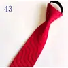 Corbata de Hombre Cremallera Novio Boda Roja 8cm Vestido Negocio Nudo Negro Libre Perezoso Fácil de Tirar Azul Corbata