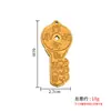 Colgante de Llave de Cofre del Tesoro de Latón Sólido, Placa de Cobre para Abrir la Puerta de la Riqueza, Souvenir de Templo, Admite Fabricación de Moldes Personalizados