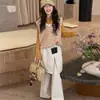 Conjunto de Otoño-Invierno para Niña 2026: Suéter chaleco de capas estilo coreano dulce y pantalones de fondo para niñas mayores