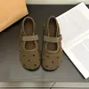 Boca baja peludo versátil tejido de una sola capa velcro slip-on fondo plano zapatos individuales para mujer Zapatos Wanwan Otoño 2026 nuevo estilo