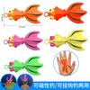 Brinquedos de Pesca a Granel Jardim de Infância Playground Ímã Peixe de Plástico Tridimensional de Dupla Face Brinquedos de Pesca para Crianças