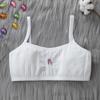 Sujetador para niñas, lencería para niñas, camisola para el periodo de desarrollo, para estudiantes de primaria y secundaria, cómodo, transpirable y sin aros.