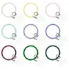 Nuevo Llavero de Pulsera Redonda de Silicona con Forma de Corazón Correa de Muñeca Portátil Anti-Caída y Anti-Pérdida para Teléfono Móvil