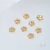 Preservación del Color Paquete de Oro de 14 Quilates Accesorios Toray Tapa de Flor con Cuentas Junta Espaciadora con Cuentas Material para Pulsera Collar DIY Joyería