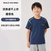 Camiseta Infantil Masculina Estilo Verão Fino Camiseta Infantil de Manga Curta Top Esportivo de Manga Curta para Meninos Absorvente de Umidade e Respirável Camiseta Infantil