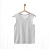 Chaleco de Verano Fino de Modal para Niños y Niñas, Camiseta sin Mangas, Top Liso sin Mangas