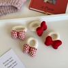 Lazo de Peluche para el Cabello Infantil Lazo Lindo Estilo Princesa Cola de Caballo Otoño e Invierno Accesorios para el Cabello Simples de Gama Alta