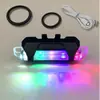 Lanterna Traseira de Bicicleta Recarregável por USB 216 Luz de Advertência para Pedalar à Noite