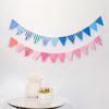 Papel Coreano al por Mayor Lindo Cumpleaños Bandera Colorida Cumpleaños Flor Cumpleaños Bandera Bandera Triangular Decoración Bandera Colorida