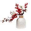 Ramas de Flor de Ciruelo Artificiales, Bonsái de Flor Seca de Cera de Ciruelo, Decoración Festiva para el Hogar para Sala de Estar y Comedor, Adornos para Macetas, Decoraciones de Año Nuevo