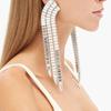 Comércio exterior Novos Acessórios Europeu e Americano Moda Longa Borla brincos Sexy Street Rhinestone brincos das Mulheres