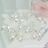 Ventas Directas de Fábrica Oval Medio Rostro Perla Hecho a Mano DIY Joyería Teléfono Móvil Belleza Accesorios para el Cabello Parche Joyería Accesorios Mayorista