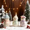 Cachecol de Tricô 3D Estéreo Estilo Novo de Natal Chapéu de Lã Padrão de Floco de Neve Boneco de Neve Vela Gesso Silicone Molde