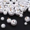 Colar Pingente Pérola Alto Brilho ABS Contas de Pérola Caixa de Presente Sacola Acessórios para Joias DIY Puxador de Zíper Joias de Pérola