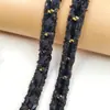 Luxo Leve Resistente Veludo Lantejoula Tecido Corrente de Metal Corrente Decorativa para Roupas e Bolsas Acessórios DIY Corrente Atacado