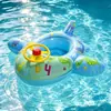 Flotador de Natación Inflable para Niños Mini Yate Asiento para Jugar en el Agua para Bebé Barco Anillo Asiento para Niño de PVC Espeso PVC Ecológico
