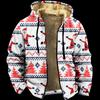 Ropa de Invierno Gruesa con Forro Polar Transfronteriza Chaqueta de Algodón Acolchada Gruesa de Doble Capa Interior con Santa Cremallera Bolsillo con Cremallera Chaqueta Cálida Acolchada de Algodón