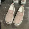 Nuevos mocasines cruzados de strass para mujer talla grande, estilo coreano slip-on ligeros antideslizantes de suela gruesa que aumentan la altura tenis temu