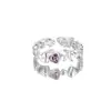 Anillo de Estilo Coreano para Mujer de Alta Gama y Lujo Ligero, Versátil para el Trabajo Diario, Esmalte, Circonita, Mariposa, Abierto, Moda Exquisita, Anillo para el Dedo Índice