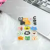 Gato Maluco Estilo Coreano Adesivos de Gelatina Ins Alto Valor DIY Decoração de Celular Pequeno Animal Bolsa Adesivos de Flores