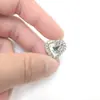 Suéter de Camisa Estilo Chanel con Forma de Corazón Tachonado de Pedrería con Puntos de Aceite Botones de Pedrería Accesorios de Ropa Botones Joyería Botones Cosidos a Mano