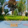 Novos Adereços de Casamento Arco de Fundo em Forma de Coração de Ferro Layout de Palco Criativo Fundo de Malha em Forma de Coração Arranjo de Flores Arco