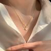 Collar encantador de concha de plata esterlina s925 para mujer 2022 nuevo diseño de nicho avanzado cadena de clavícula de verano para novia