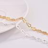 Zhen Rong versión coreana de pulsera cuadrada hueca pequeña fresca temperamento chapado en plata moda comodín pulsera de mujer una generación de cabello