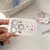 Protetor de lente pequeno estilo coreano com laço de borboleta banhado a ouro, adequado para telefones Apple 17P/17PM/18P/18PM