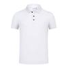 Camisa Polo de Seda Piqué Color Sólido con Cuello y Manga Corta Personalizada para Reuniones de Negocios, Eventos, Ropa de Trabajo con Logo Bordado
