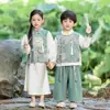 Conjunto Hanfu para niños para primavera y otoño, nueva ropa tradicional de estilo chino para niños, ropa diaria de estilo chino para bebés y niños, traje Tang de estilo antiguo