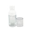 Botella de base líquida transparente y disponible Botella de loción Botella con cabezal de bomba a presión Botella cosmética Botella de soplado Botella con atomizador de 20 ml