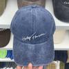 Gorra de béisbol para mujer, estilo coreano, vintage, lavada, con letras antiguas bordadas, informal, combinable, suave, con parasol, moderna