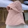 Gorro de Invierno a Prueba de Frío y Viento para Ciclismo para Mujer, Calentador de Cuello Integrado con Protección para los Oídos, Engrosado a Prueba de Viento para Bicicletas Eléctricas, No le Temas al Frío, Esencial para el Calor