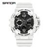 SANDA/SANDA Reloj Juvenil Multifuncional para Hombre Impermeable Luminoso Deportes al Aire Libre Joker Reloj Electrónico