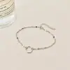 Pulseira de Azulejo Círculo Geométrico, Simples e Única, Design de Nicho Estilo Ins Fresco, Pulseira Estilo Minimalista, Versão Coreana para Mulheres