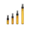 Frasco de Amostra de Perfume Recarregável 2ml 3ml 5ml 10ml Frasco de Spray de Vidro Pacote de Teste