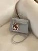 Bolso de Mano Texturizado de Nicho Estilo Francés 2025 Nuevo Bolso para Mujer Moda Bolso Cruzado Simple Cuadrado Pequeño Casual de Moda