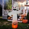 Lámpara de llama inflable transfronteriza de Halloween con forma de fantasma blanco, atmósfera de terror, diseño de festival, accesorios