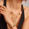 Azucarero Gotas de Aceite Coloridas Campana Corazón de Diamante Completo Accesorios Geométricos Colgante Collar Pulsera Juego de Joyería de Lujo Ligero