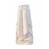 Calça Workwear Americana Primavera Preguiçosa Perna Reta Machete Perna Larga A552-K1651-P60