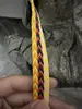 Ku Luo Jin zapatillas de baloncesto color de moda patrón de flecha patrón ondulado cordones planos de 1,5 cm de ancho