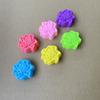 En Stock Molde de Silicona para Pastel con Forma de Flor 5cm Taza para Muffins de Colores Postre de Cristal Herramientas para Hornear Pasteles Lunares