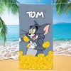 Toalla de Playa Transfronteriza Gato y Ratón de Amazon Clase A Toalla de Baño de Playa Infantil de Dibujos Animados Toalla de Microfibra de Secado Rápido