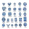 Rhinestones Mixtos K9 de Alta Calidad para Uñas, Imitación Huazi Azul Claro Multifacéticos de Fondo Plano Forma Irregular Granel Brillantes Rhinestones Grandes para Uñas
