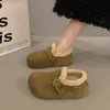 Zapatos Birkenstock Bean Bean de Suela Gruesa para Mujer 2026 Tendencia Nuevo Estilo Invierno Exterior Zapatos de Algodón con Plus Terciopelo Zapatos Peludos Cálidos