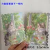 Tarjeta de Patrón Doble Cara con Borde Ondulado, Agujero, Cadena para Teléfono Móvil, Tarjeta Trasera para Manualidades, Colgante para Llavero, Cartón