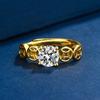 Anillo de Moneda de la Suerte Estilo Simple Ins Estilo Japonés y Coreano Anillo Abierto Niche de Moda Pulsera Exquisita de Zircón