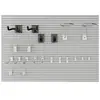 Tablero ranurado aleación de aluminio tablero de clavijas adorno decoración pared supermercado instrumento musical joyería accesorios para teléfono móvil estante gancho expositor