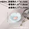 Muñeca flor de cinco pétalos de resina artificial casa de muñecas tienda hecha a mano pegamento de crema funda de teléfono accesorios para el cabello cuerda para la cabeza pegatina para refrigerador diy